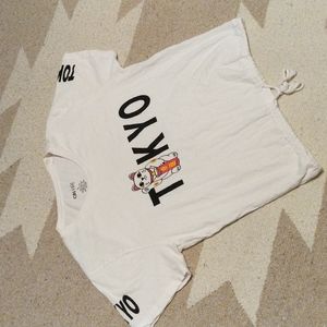 Tokyo Lucky Cat Cropped Top